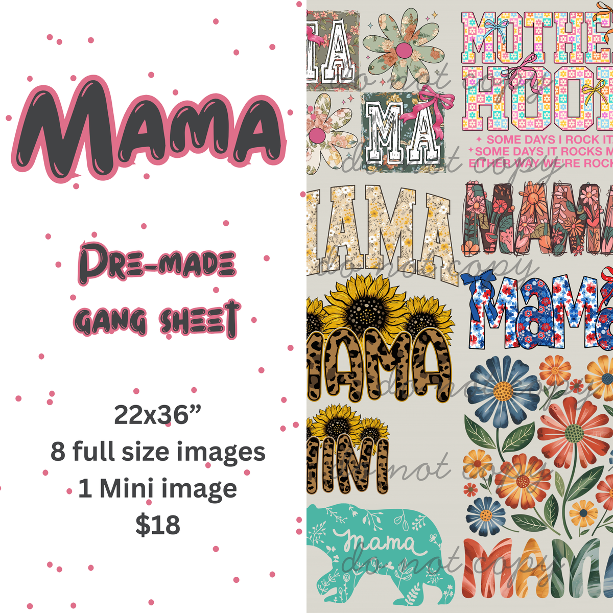 Mama Mini Gang Sheet