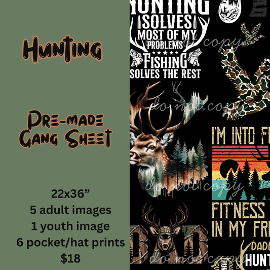 Hunting Mini Gang Sheet